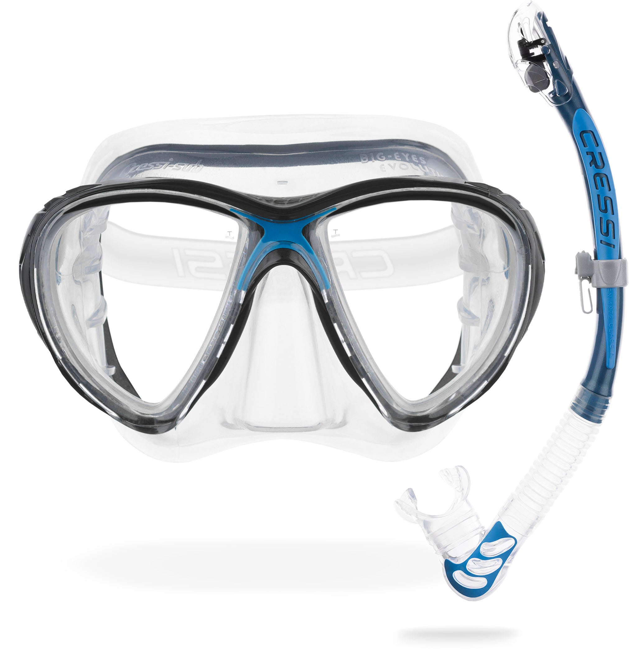 Big Eyes Evolution + Alpha Ultra Dry Snorkel Combo