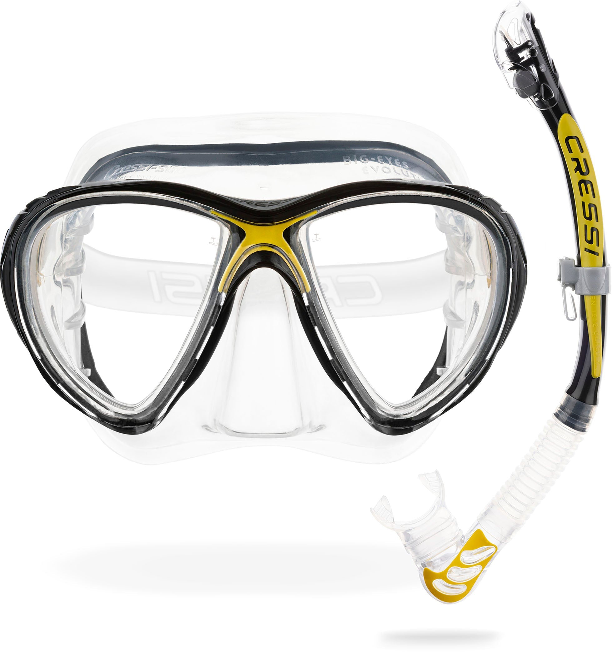 Big Eyes Evolution + Alpha Ultra Dry Snorkel Combo