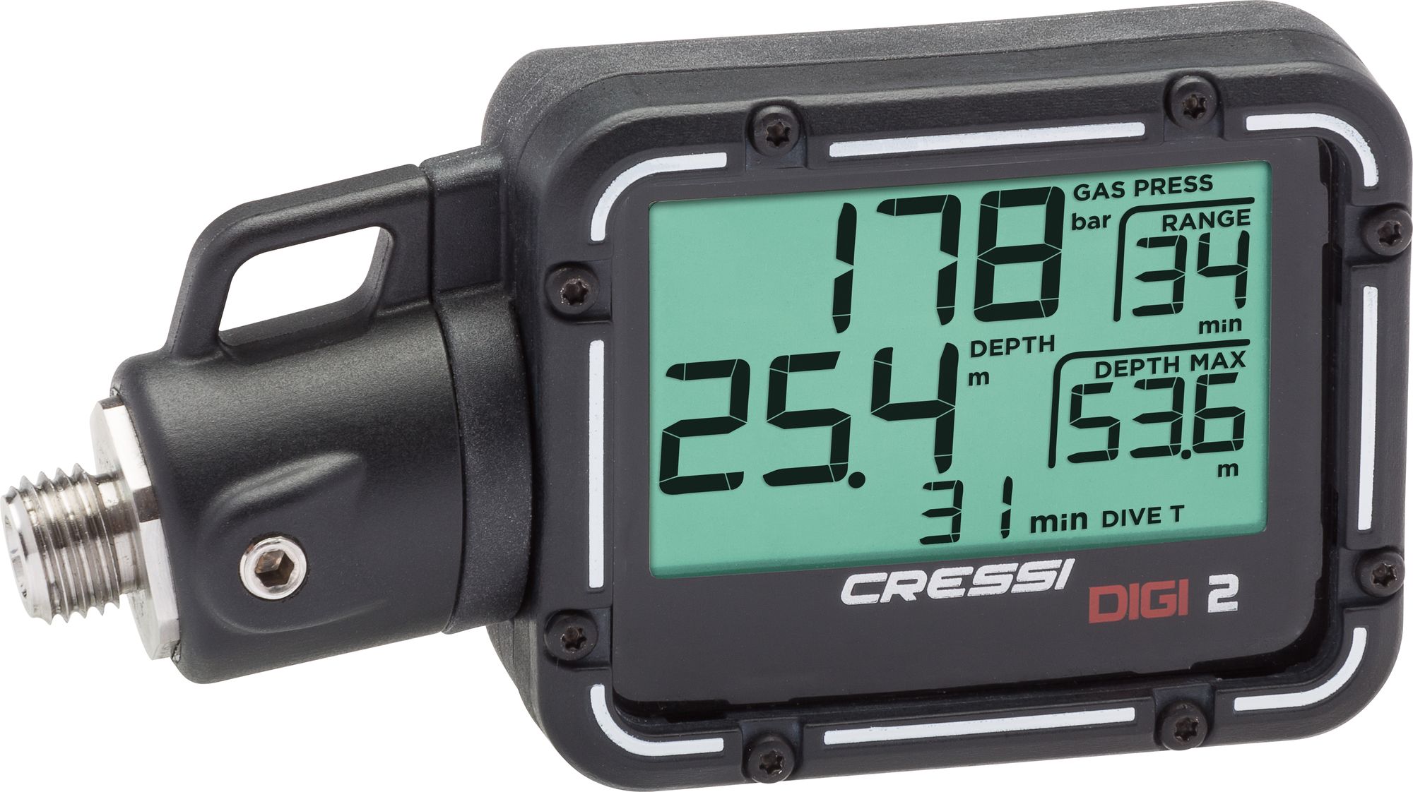 Cressi Digi 2 Console console immersion subacque manometro pressione profondi scuba diving gauge pressure + depth console digital