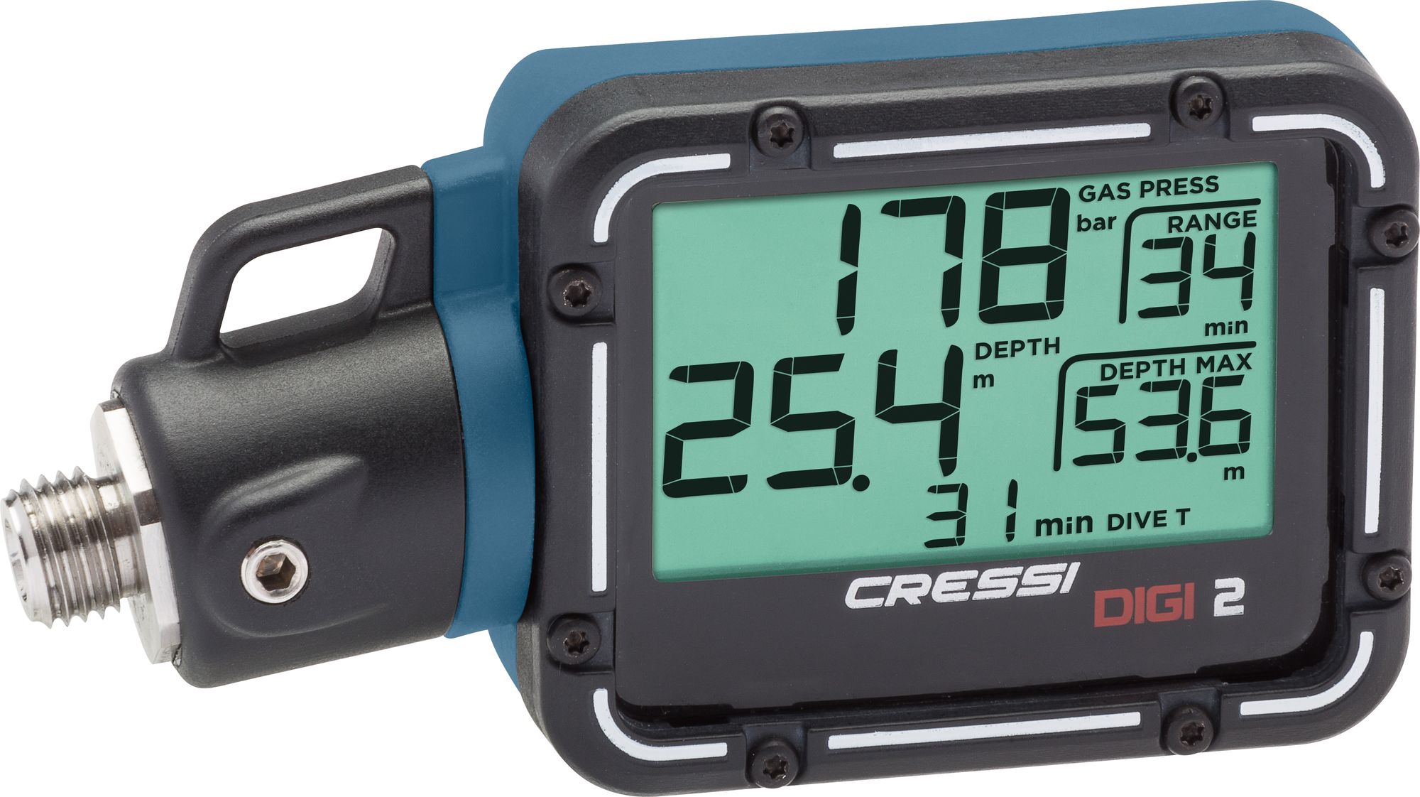Cressi Digi 2 Console console immersion subacque manometro pressione profondi scuba diving gauge pressure + depth console digital