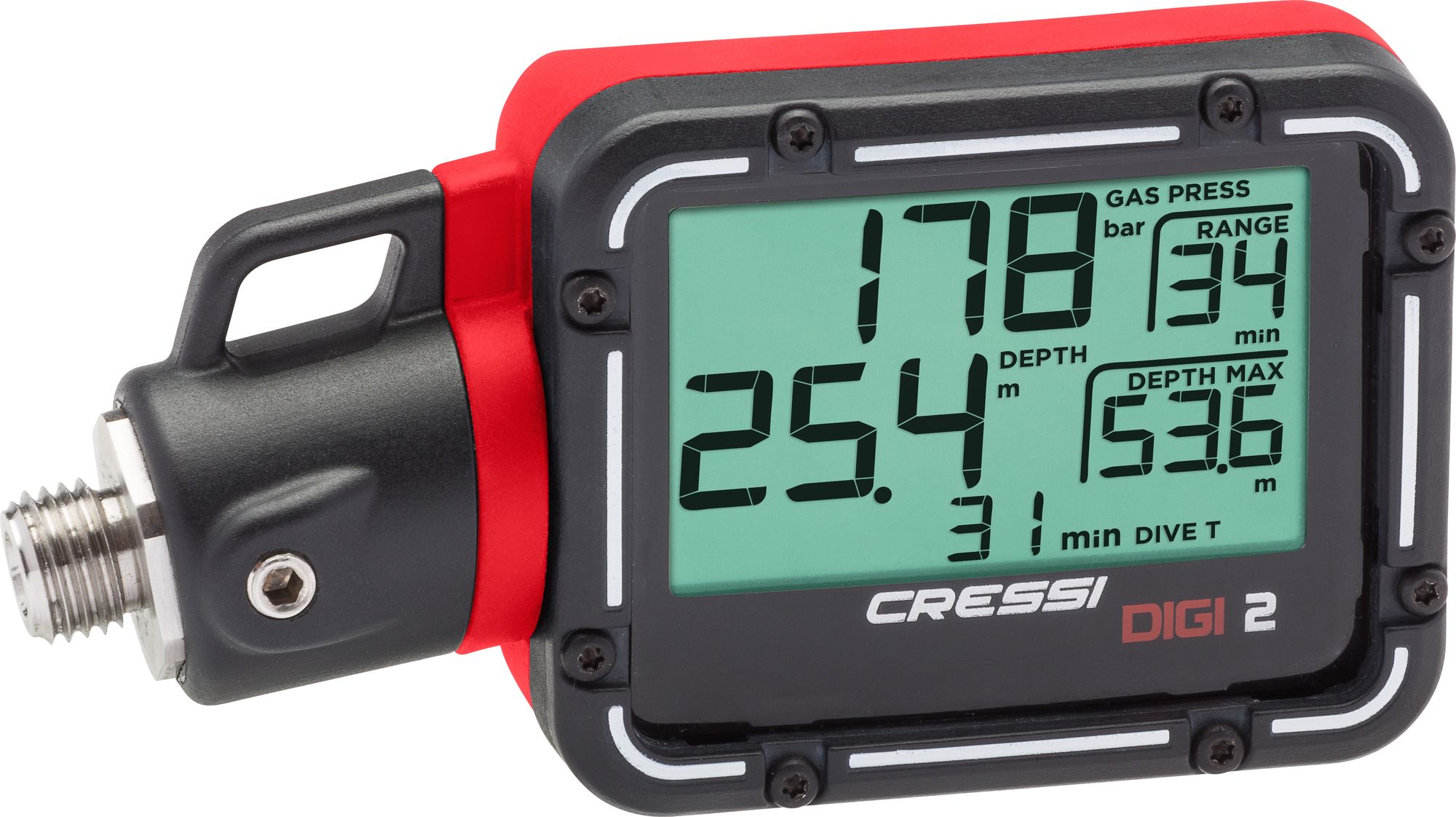 Cressi Digi 2 Console console immersion subacque manometro pressione profondi scuba diving gauge pressure + depth console digital