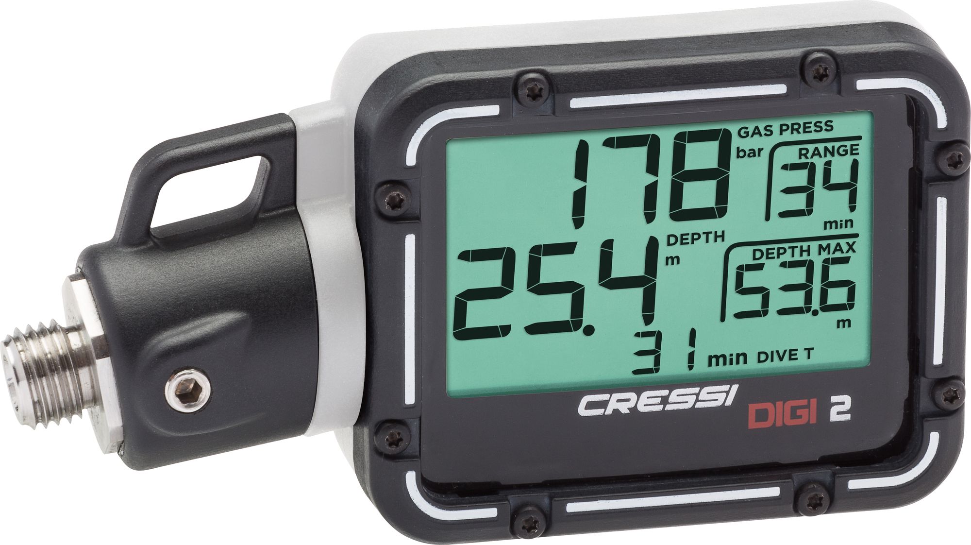 Cressi Digi 2 Console console immersion subacque manometro pressione profondi scuba diving gauge pressure + depth console digital