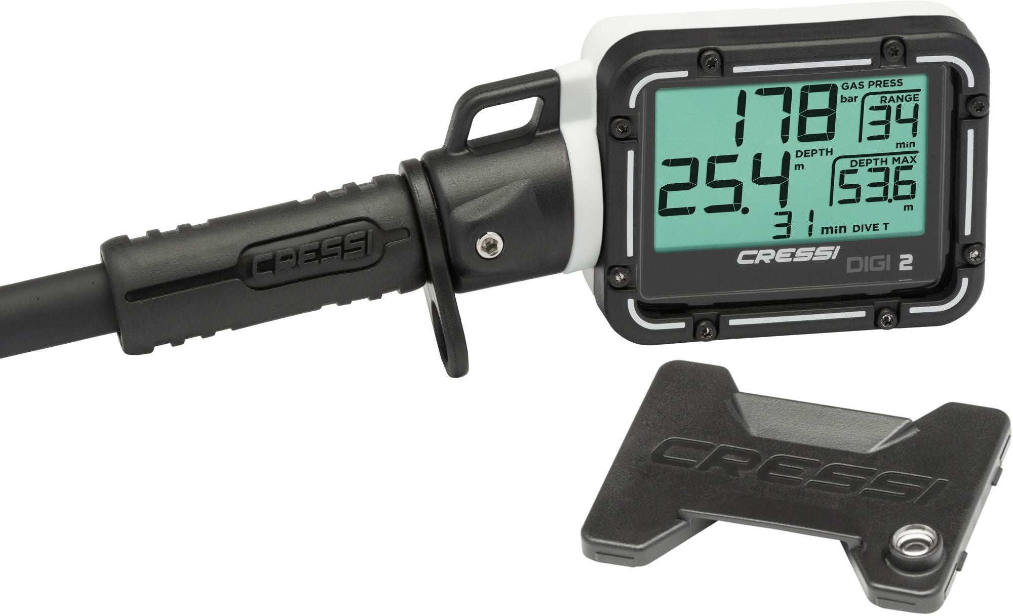 Cressi Digi 2 Console console immersion subacque manometro pressione profondi scuba diving gauge pressure + depth console digital