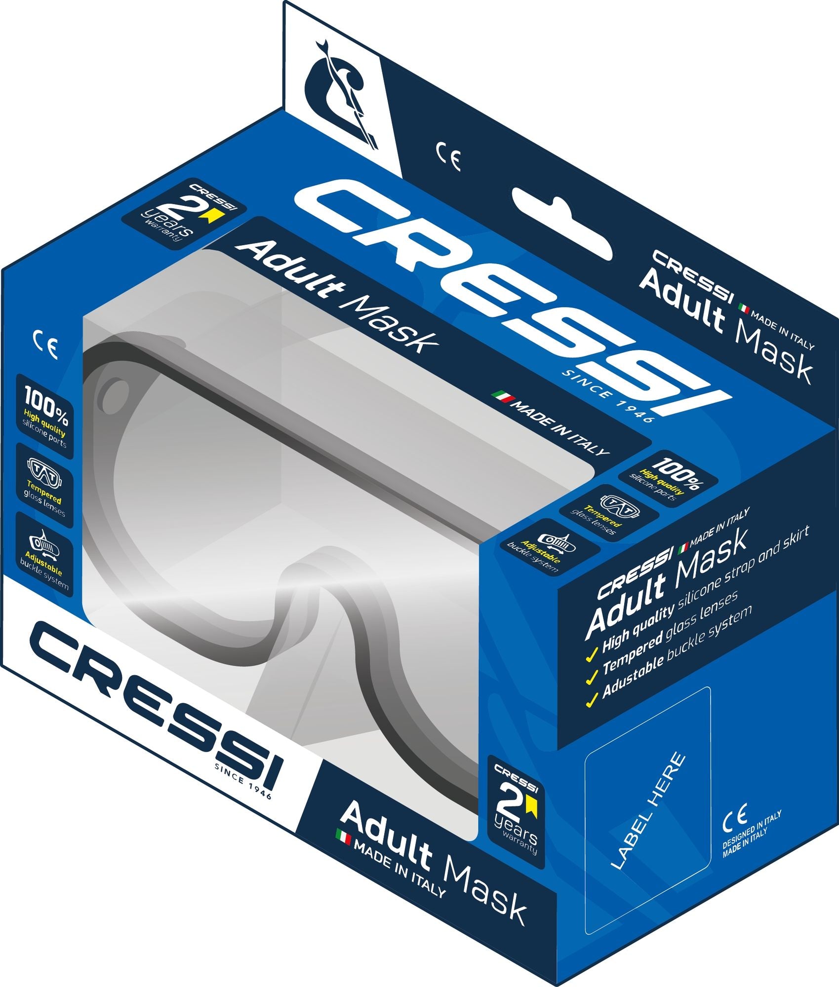 Perla Mask - Scuba mask, Snorkelling mask
