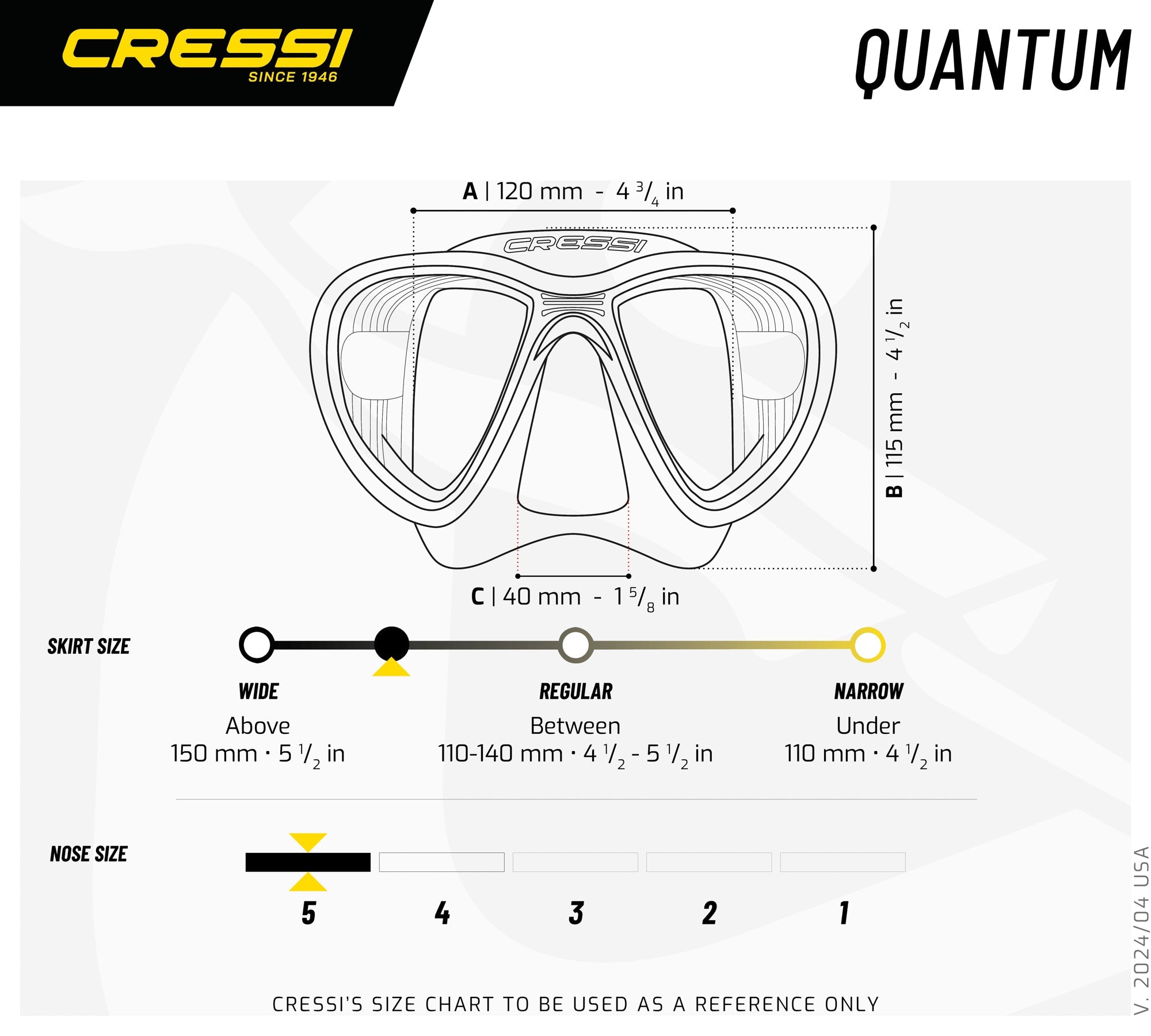 Quantum Mask - Scuba mask, Snorkelling mask